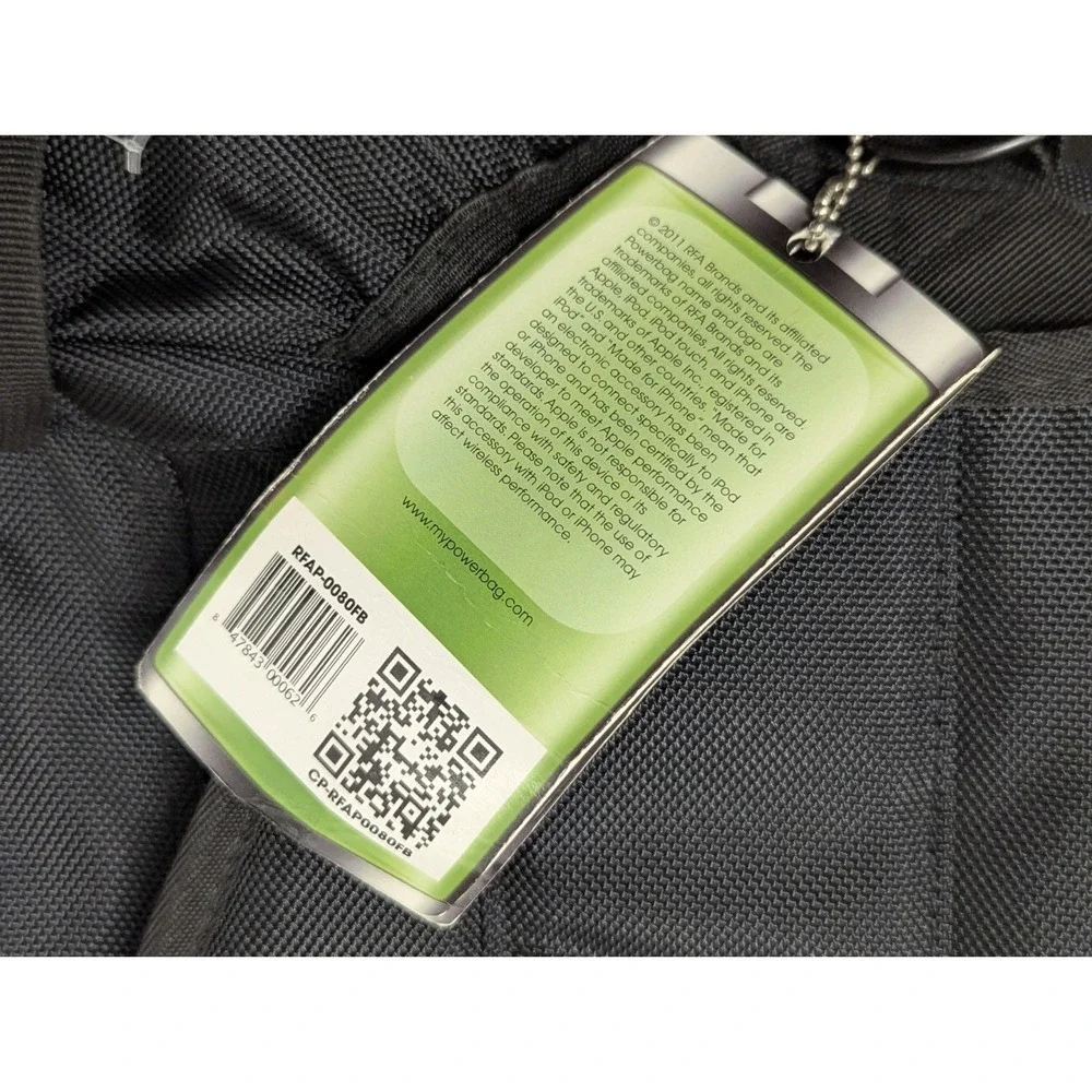 FUL Messenger Powerbag Bag With Built In Power Charger Battery Pack NWT